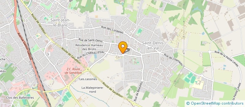 localisation de l'entreprise SCI LA CASSINE à SAINT-DENIS-EN-VAL