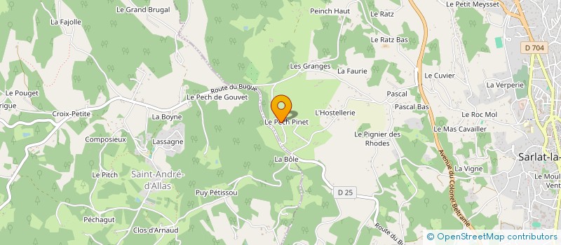 localisation de l'entreprise SCI LA CASSINE à SARLAT-LA-CANEDA