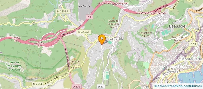 localisation de l'entreprise SCI LA CASSINE à LA TURBIE