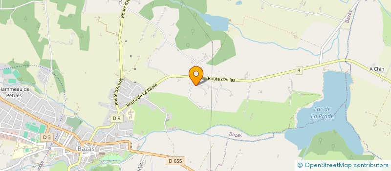 localisation de l'entreprise SCI LA CASTAGNERE DE LA RAN  BAZAS