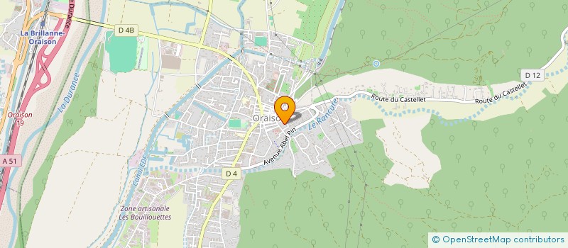 localisation de l'entreprise SCI LA CASTELLANAISE  ORAISON