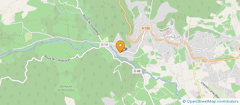 localisation de l'entreprise SCI LA CASTELLANE à GRIMAUD
