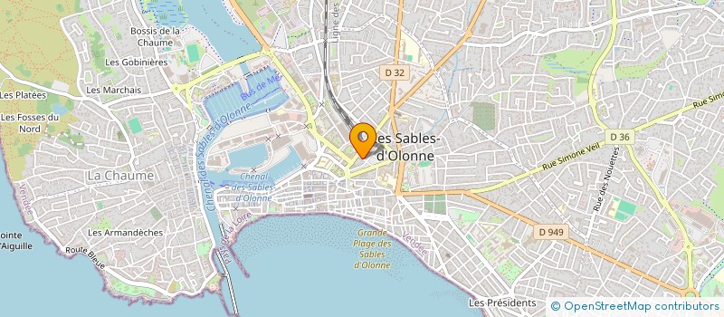 localisation de l'entreprise SCI LA CASTELOBONNAISE à LES SABLES D'OLONNE