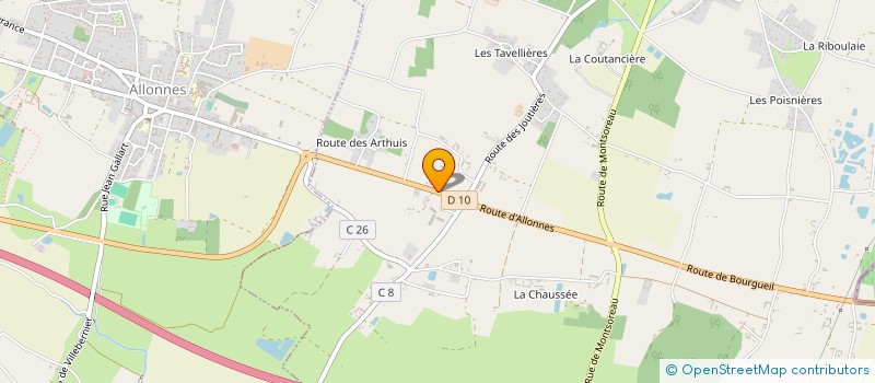 localisation de l'entreprise SCI LA CASTILLERE  BRAIN-SUR-ALLONNES