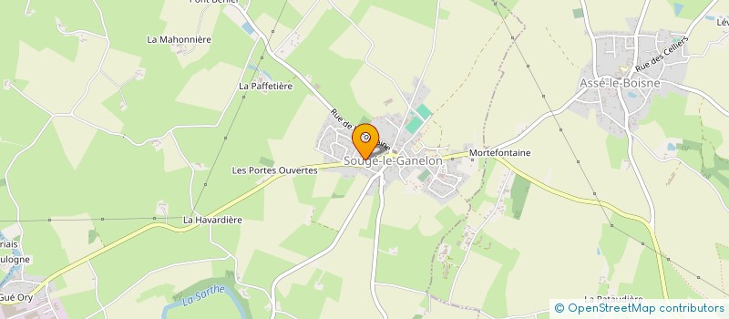 localisation de l'entreprise SCI LA CASTINE  SOUGE-LE-GANELON