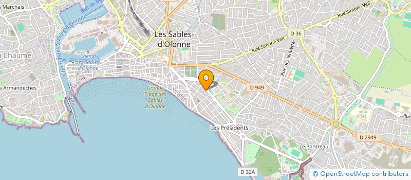 localisation de l'entreprise SCI LA CATALANE à LES SABLES D'OLONNE