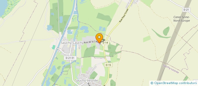 localisation de l'entreprise SCI LA CAUCHIE  SAUCHY-CAUCHY