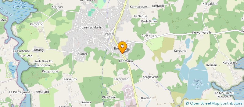 localisation de l'entreprise SCI LA CAVALIERE FLEURY  CRACH