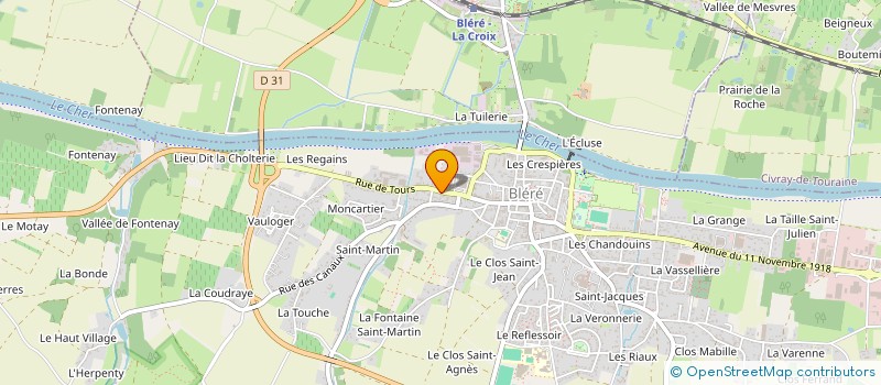 localisation de l'entreprise SCI LA CAVE à LA CROIX-EN-TOURAINE