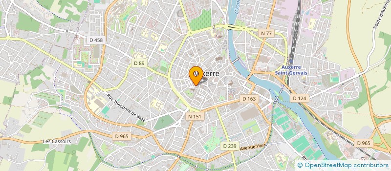 localisation de l'entreprise SCI LA CAVE AUXERROISE à AUXERRE