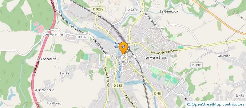 localisation de l'entreprise SCI LA CAVE SEIGNEUR à ARGENTON-SUR-CREUSE