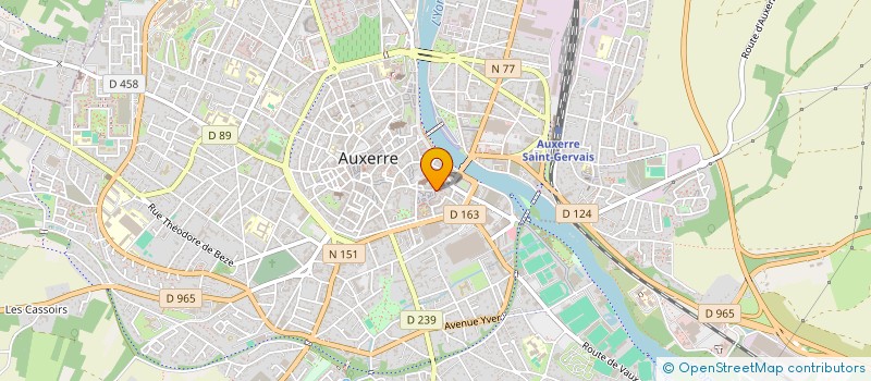 localisation de l'entreprise SCI LA CAVERNE à AUXERRE