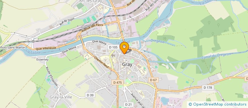localisation de l'entreprise SCI LA CAVERNE à GRAY