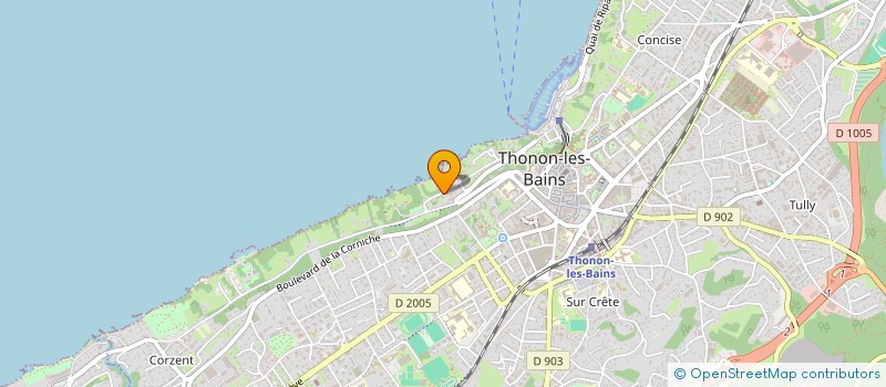 localisation de l'entreprise SCI LA CAVISO à THONON-LES-BAINS