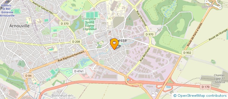 localisation de l'entreprise SCI LA CAYENNE  GONESSE