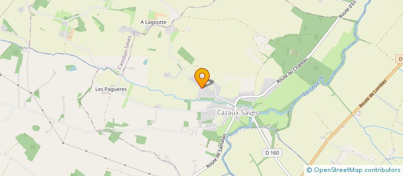 localisation de l'entreprise SCI LA CAZALAISE  CAZAUX-SAVES