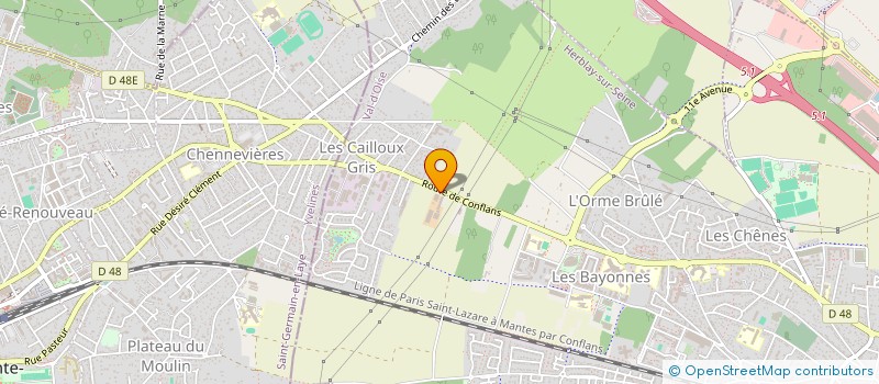 localisation de l'entreprise SCI LA CAZIANI  HERBLAY-SUR-SEINE