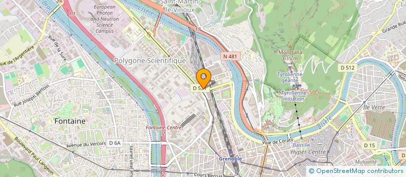 localisation de l'entreprise SCI LA CENENZA  GRENOBLE