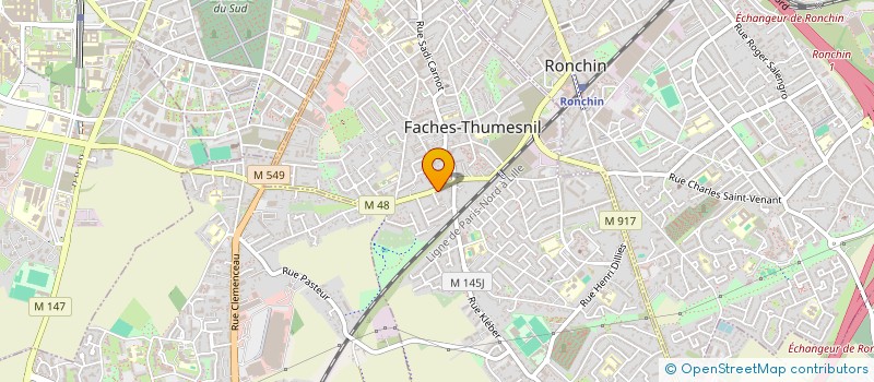 localisation de l'entreprise SCI LA CENSE  FACHES-THUMESNIL