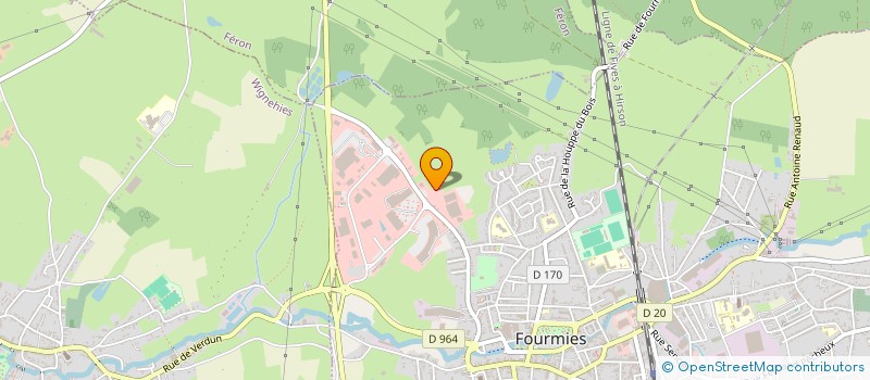 localisation de l'entreprise SCI LA CENSE BLEUE  FOURMIES