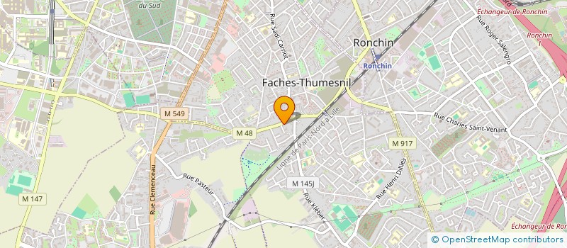 localisation de l'entreprise SCI LA CENSE II  FACHES-THUMESNIL