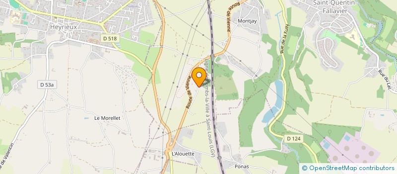 localisation de l'entreprise SCI LA CENTIGONIERE  SAINT-QUENTIN-FALLAVIER