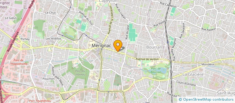 localisation de l'entreprise SCI LA CEPEE  MERIGNAC