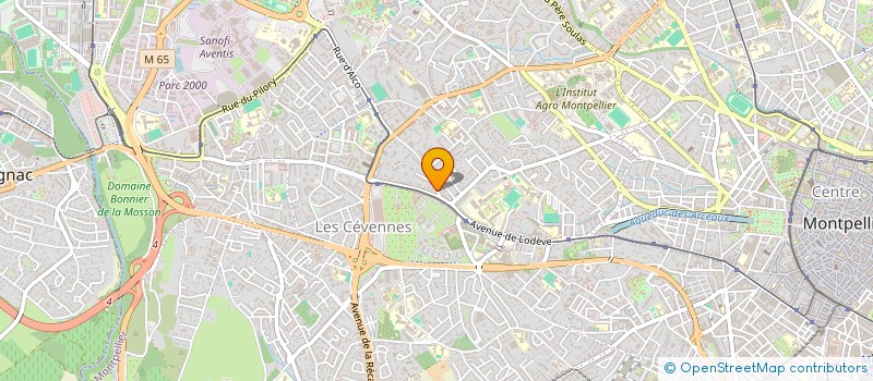 localisation de l'entreprise SCI LA CERDAGNE à MONTPELLIER