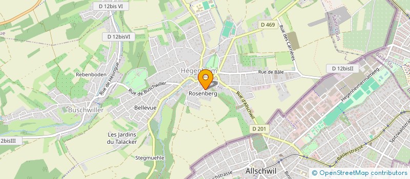 localisation de l'entreprise SCI LA CERISAIE à HEGENHEIM