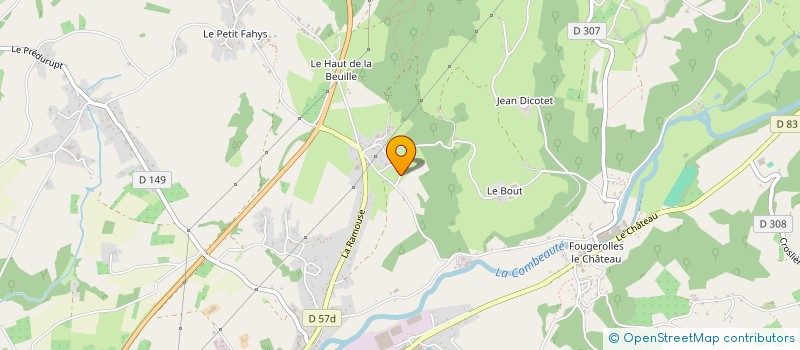 localisation de l'entreprise SCI LA CERISAIE  FOUGEROLLES-SAINT-VALBERT