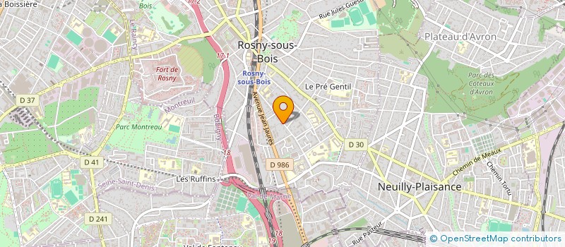 localisation de l'entreprise SCI LA CERISAIE à ROSNY-SOUS-BOIS