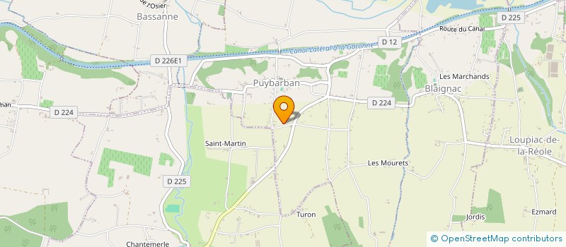 localisation de l'entreprise SCI LA CERISAIE  PUYBARBAN