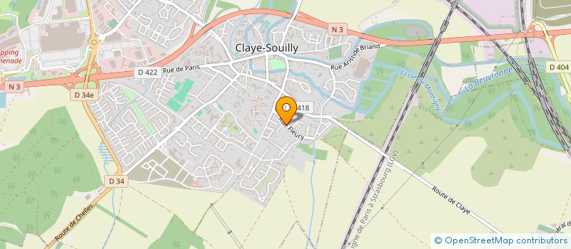 localisation de l'entreprise SCI LA CERISAIE  CLAYE-SOUILLY