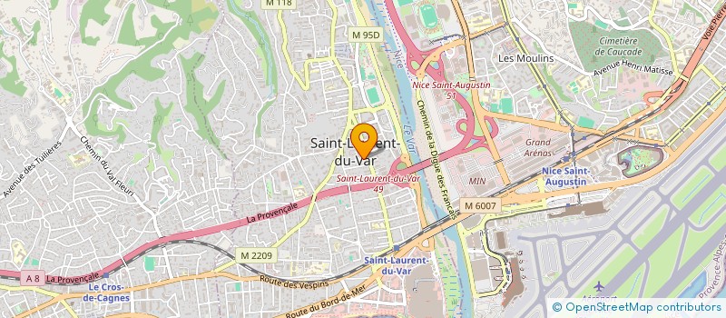 localisation de l'entreprise SCI LA CERISAIE à SAINT-LAURENT-DU-VAR