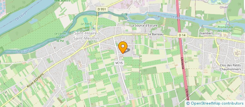 localisation de l'entreprise SCI LA CERISAIE à SAINT-HILAIRE-SAINT-MESMIN
