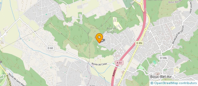 localisation de l'entreprise SCI LA CERISAIE DE L'ARC à BOUC-BEL-AIR
