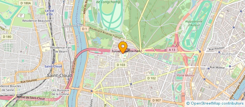 localisation de l'entreprise SCI LA CERISE à BOULOGNE-BILLANCOURT