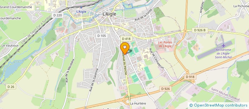 localisation de l'entreprise SCI LA CERLANDE à L'AIGLE