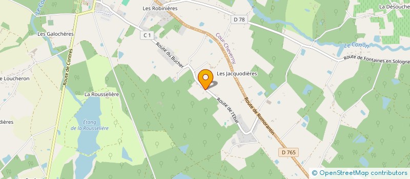 localisation de l'entreprise SCI LA CERVIENNE  CHEVERNY