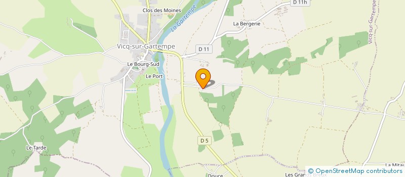 localisation de l'entreprise SCI LA CHABOISSELIERE  VICQ-SUR-GARTEMPE