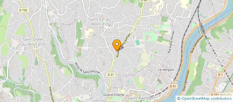 localisation de l'entreprise SCI LA CHABOTIERE  SAINT-CYR-AU-MONT-D'OR