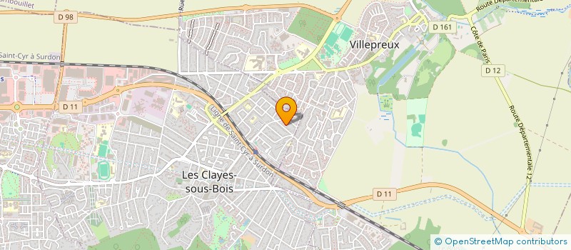 localisation de l'entreprise SCI LA CHABRIERE DU MOULIN à LES CLAYES-SOUS-BOIS