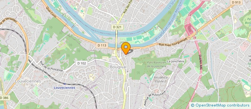 localisation de l'entreprise SCI LA CHACARA  BOUGIVAL