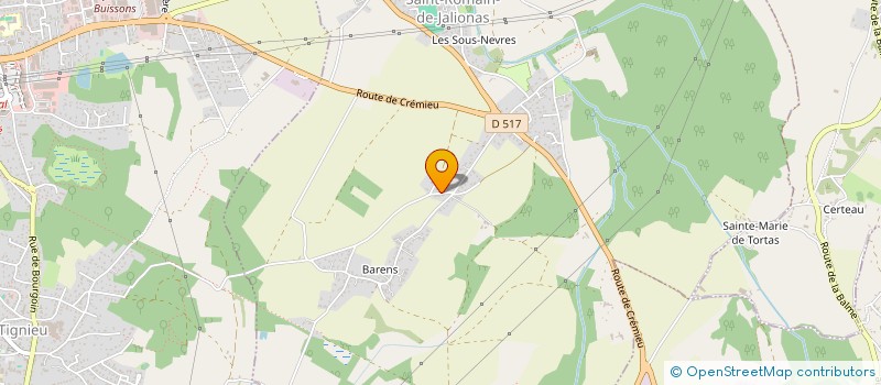 localisation de l'entreprise SCI LA CHAHAIGNOTTE  LEYRIEU