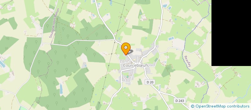 localisation de l'entreprise SCI LA CHAINE  COURCEBOEUFS