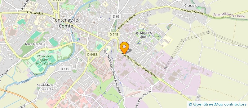 localisation de l'entreprise SCI LA CHAINE NORD  FONTENAY-LE-COMTE