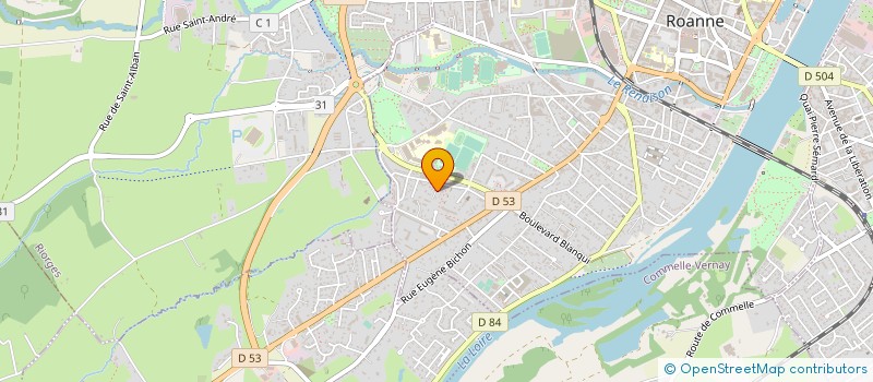 localisation de l'entreprise SCI LA CHAISE  ROANNE