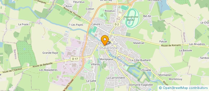 localisation de l'entreprise SCI LA CHALARONNE  CHATILLON-SUR-CHALARONNE