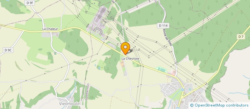 localisation de l'entreprise SCI LA CHALEUR  VIEILMOULIN