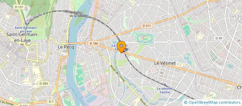 localisation de l'entreprise SCI LA CHAMADE  LE VESINET